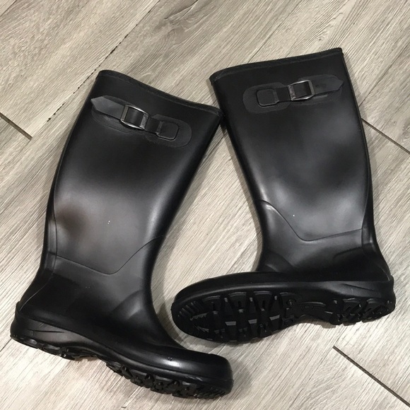 Kamik Women's Olivia Black Knee-High Rubber Rain Boots size 9 - Picture 1 of 9
